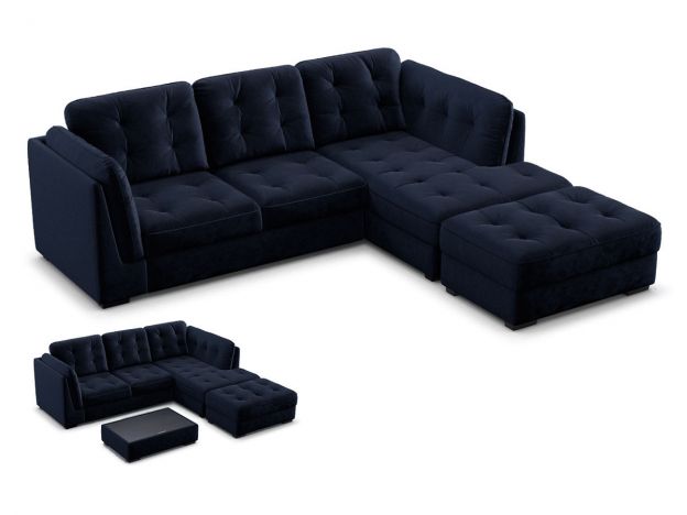 Банкетка-столик MOON 110 цвет синий (фото 5493) Банкетка-столик MOON 110 цвет синий (фото 5493)