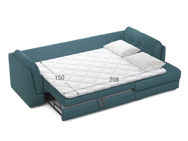 Угловой диван MOON 110 цвет синий,бирюза (фото 247894)