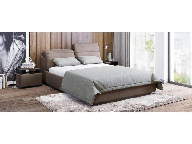 Кровать с подъёмным механизмом MOON 1107 цвет коричневый (фото 154788)