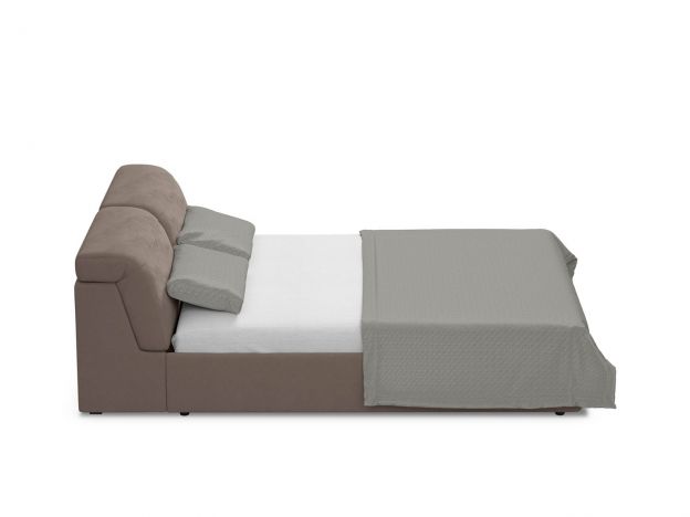 Кровать с подъёмным механизмом MOON 1107 цвет коричневый (фото 154793)