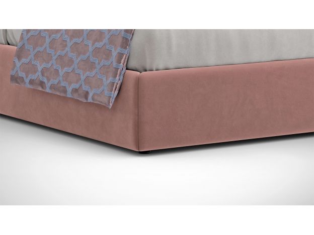 Кровать с подъёмным механизмом MOON 1107 цвет розовый (фото 154879)