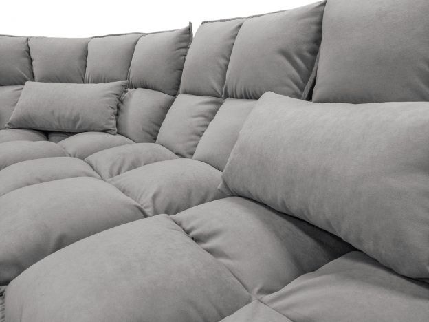 Угловой диван Доменика цвет серый (фото 217782)