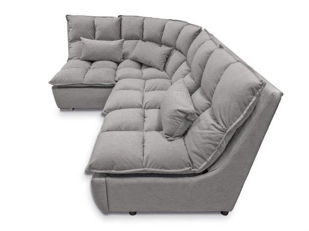 Угловой диван Доменика цвет серый (фото 217783)