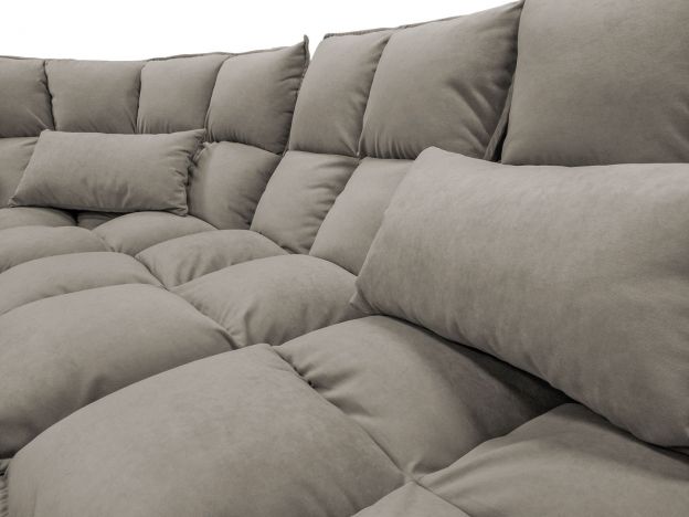 Угловой диван Доменика цвет серый (фото 272217)