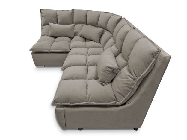 Угловой диван Доменика цвет серый (фото 272218)