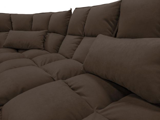 Угловой диван Доменика цвет коричневый (фото 272241)