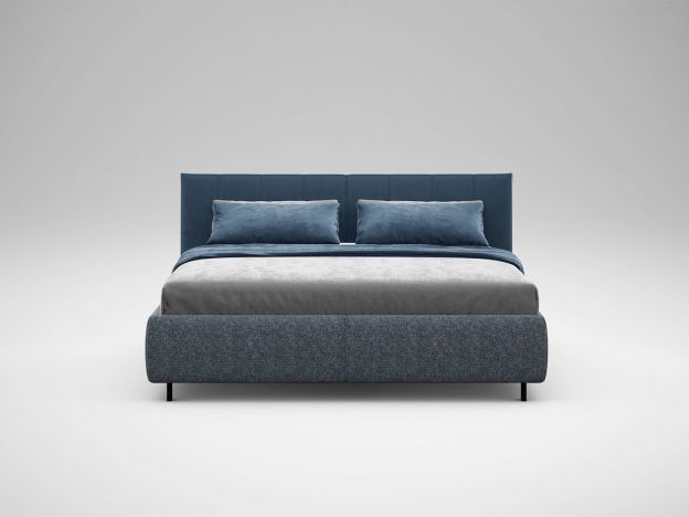 Кровать с подъемным механизмом MOON 1161 цвет серый,синий (фото 273898)