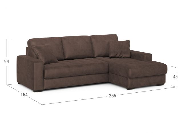 Угловой диван MOON 107 цвет коричневый (фото 273307) Угловой диван MOON 107 цвет коричневый (фото 273307)