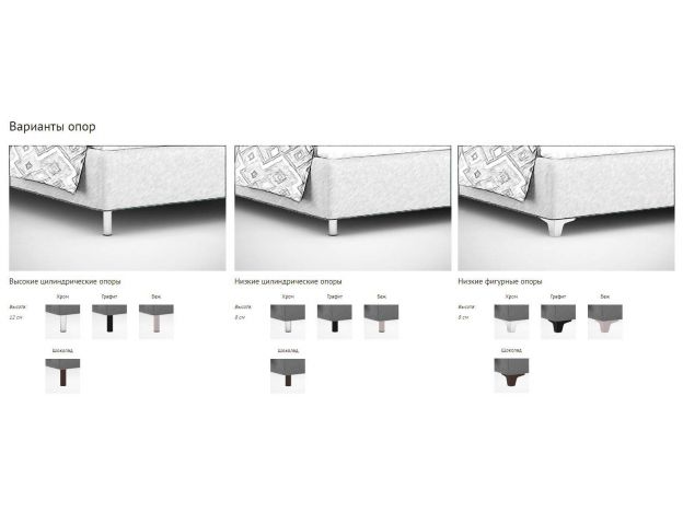 Кровать с подъемным механизмом MOON 1161 цвет серый (фото 274227)