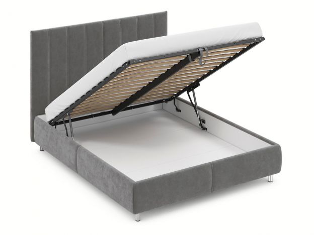 Кровать с подъемным механизмом MOON 1161 цвет серый (фото 274421) Кровать с подъемным механизмом MOON 1161 цвет серый (фото 274421)