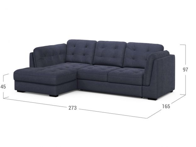 Угловой диван MOON 110 цвет серый (фото 274717)