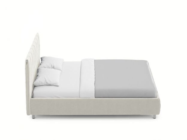 Кровать с подъемным механизмом MOON 1161 цвет белый,бежевый (фото 275263)