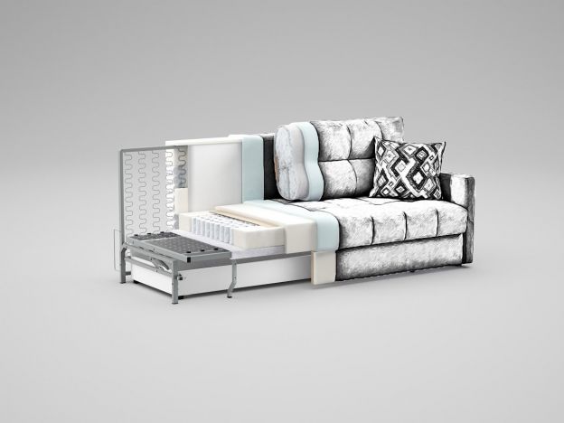 Диван MOON 015 цвет черный,серый (фото 283164)