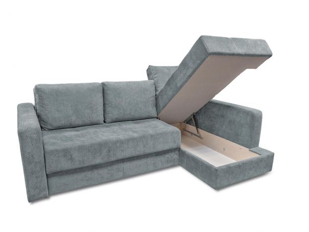 Угловой диван Остин реальное фото образца цвет серый (фото 284926)