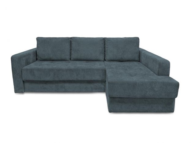 Угловой диван Остин реальное фото образца цвет серый,синий (фото 285006)