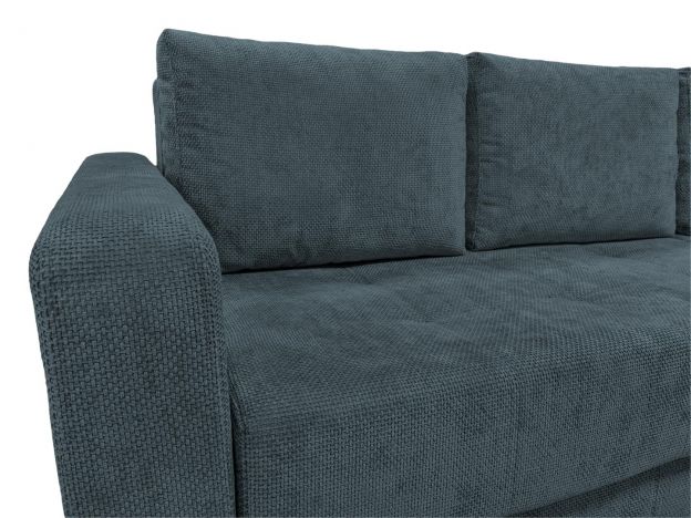 Угловой диван Остин реальное фото образца цвет серый,синий (фото 285009)