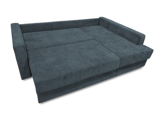 Угловой диван Остин реальное фото образца цвет серый,синий (фото 285012)