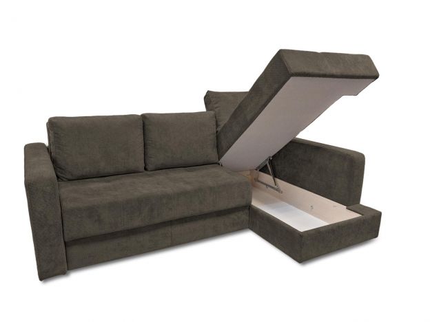 Угловой диван Остин реальное фото образца цвет коричневый (фото 285088)