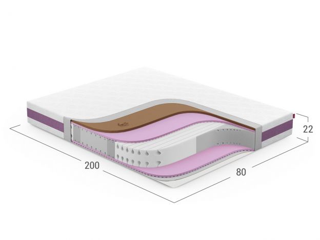 Матрас беспружинный MOON SPA 884 (фото 288535)