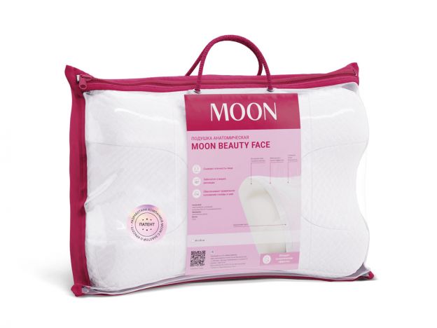 Подушка MOON BEAUTY FACE цвет белый (фото 289675) Подушка MOON BEAUTY FACE цвет белый (фото 289675)