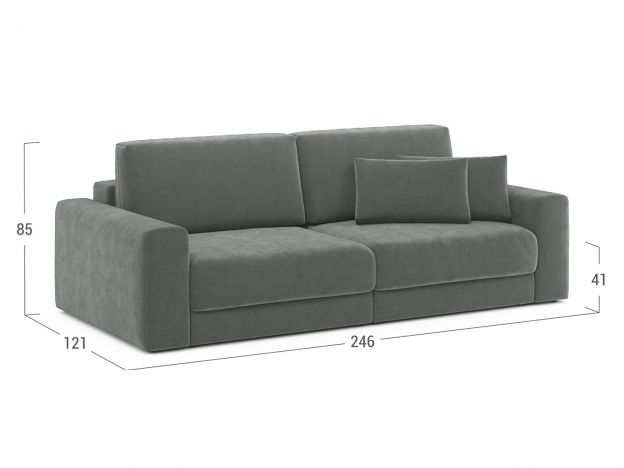 Диван MOON 007 цвет серый (фото 295781)