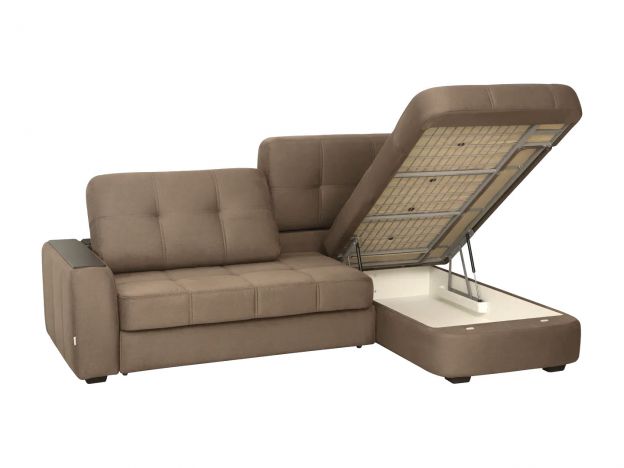 Угловой диван Берлин цвет коричневый (фото 143221)