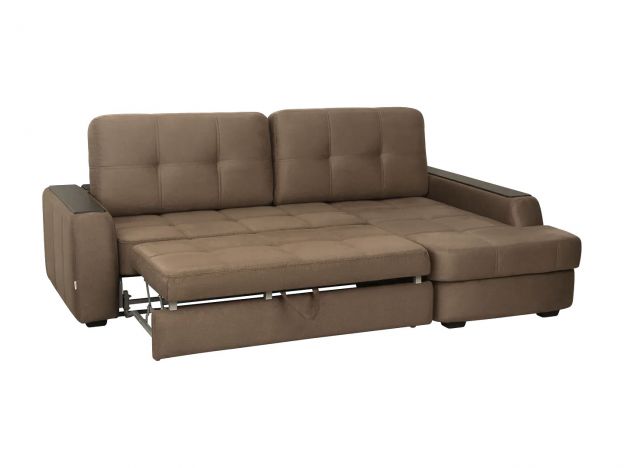 Угловой диван Берлин цвет коричневый (фото 143222)