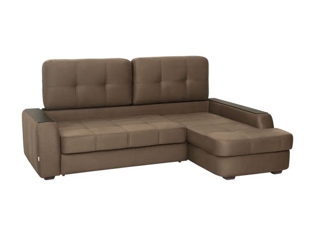 Угловой диван Берлин цвет коричневый (фото 143223)