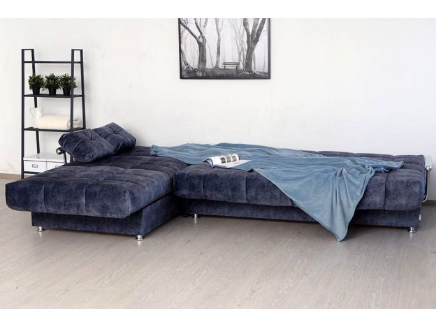 Угловой диван Милан цвет синий (фото 180566)