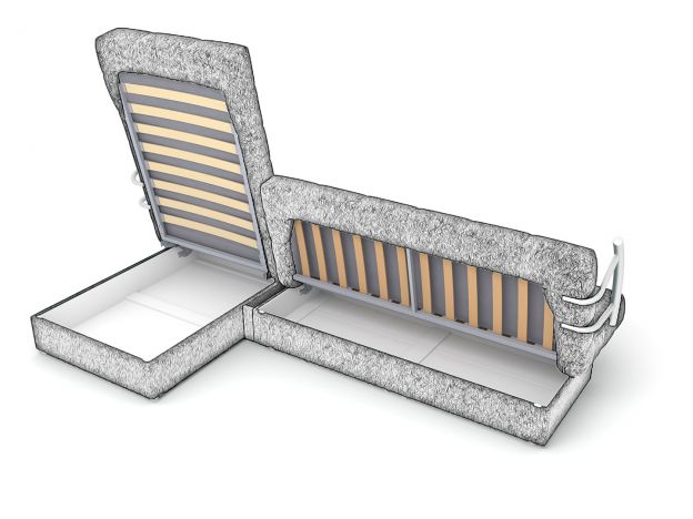 Угловой диван Милан цвет фиолетовый,сиреневый (фото 180729)