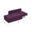 Диван кушетка MOON 074 цвет фиолетовый (фото 303133)