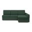 Угловой диван Бруно цвет зеленый