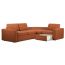 Угловой диван Бруно цвет красный,рыжый (фото 13686)