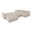 Угловой диван Джефферсон цвет белый,бежевый (фото 325578)