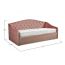 Кровать-тахта с подъемным механизмом Джульетта цвет красный,розовый (фото 54179)