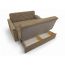 Диван Уют цвет коричневый (фото 332259)