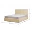 Кровать с подъемным механизмом Валенсия цвет белый,бежевый (фото 52525)