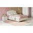Кровать с подъемным механизмом MOON 1157 цвет бежевый,голубой (фото 166417)