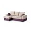 Угловой диван Бостон цвет бежевый,фиолетовый