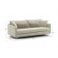 Диван MOON 171 цвет бежевый,серый (фото 196663)