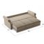 Диван MOON 112 цвет бежевый,коричневый (фото 17915)
