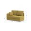 Диван кушетка MOON 074 цвет желтый,зеленый (фото 135704)