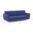 Диван MOON 176 цвет синий (фото 216568)