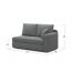 Диван кушетка MOON 074 цвет серый (фото 218811)