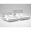 Кровать с подъемным механизмом MOON 1156 Arona цвет белый (фото 222640)