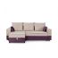 Угловой диван Бостон цвет бежевый,фиолетовый (фото 169854)