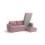 Угловой диван Лакки цвет розовый (фото 179770)