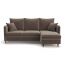 Угловой диван Фьорд цвет коричневый