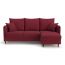 Угловой диван Фьорд цвет красный,бордовый