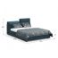Кровать с подъёмным механизмом MOON 1107 цвет синий,зеленый (фото 154716)